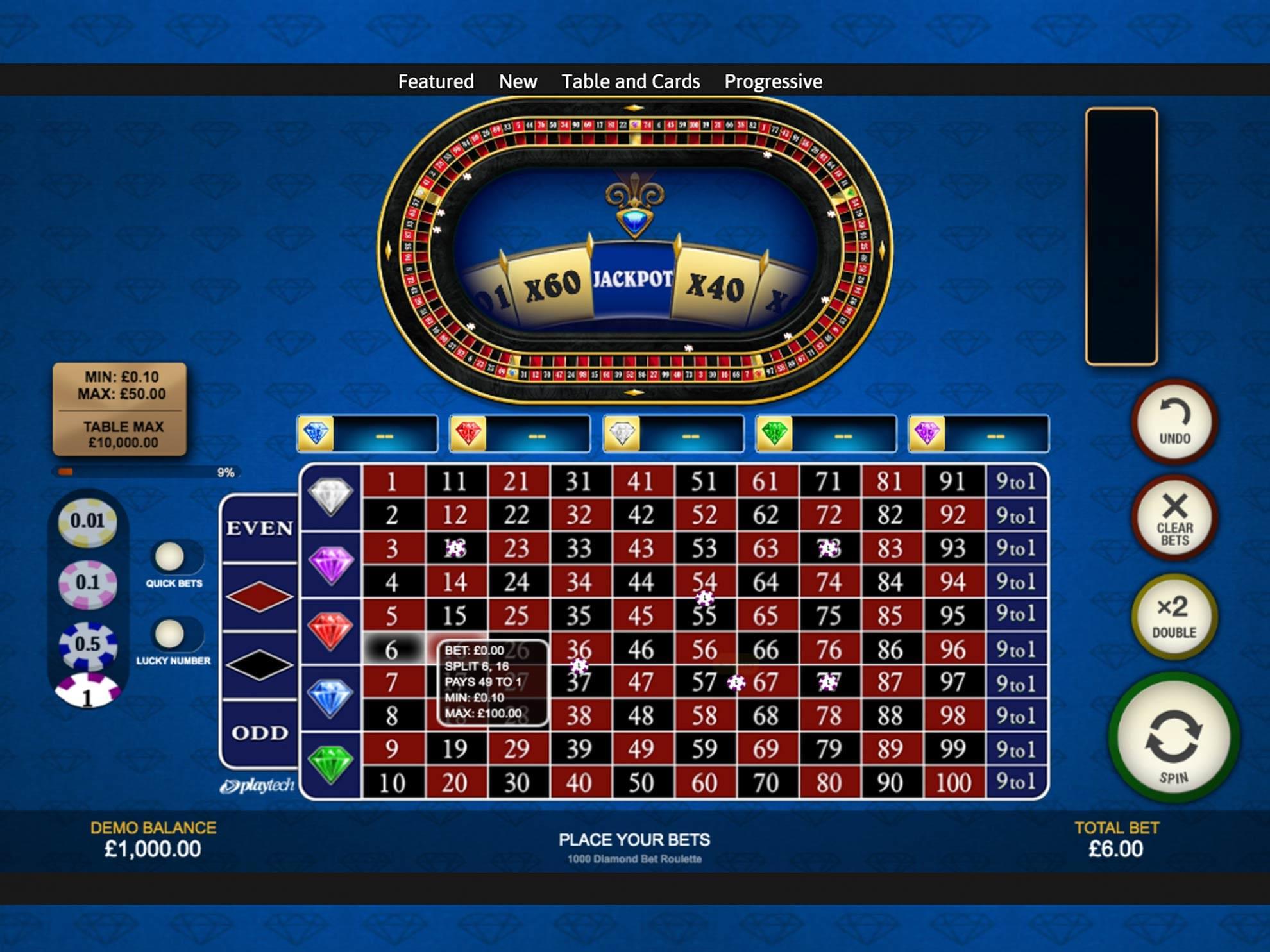 Diamond Roulette luxury game